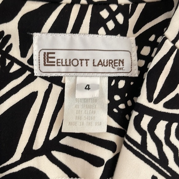 Elliott Lauren Black and White Blazer size 4 - Picture 6 of 9